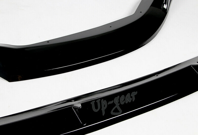For 19-20 Toyota Corolla Painted Black Front Body Kit Bumper Spoiler Lip 3PCS