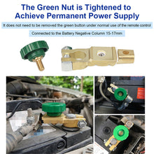 12V Wireless Remote Car Battery Disconnect Master Power Switch Cut Off Voltmeter