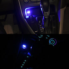 1x USB Mini Interior LED Colorful Atmosphere Lights Night Lamp Car Accessories
