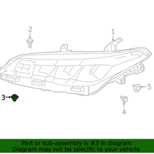 Genuine Toyota Headlamp Assembly Grommet 90189-06238