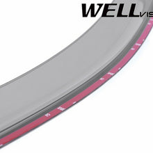 WellVisors CHROME TRIM Side Window Visors Rain Deflectors For 14-UP Nissan Rouge