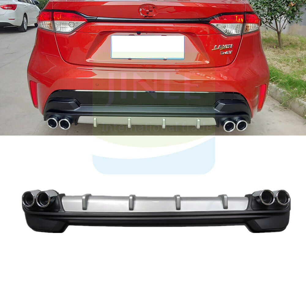 Fit For Toyota Corolla 2020-2022 Sedan Rear Bumper Lower Lip Diffuser Spoiler