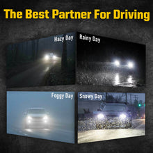 LASFIT H16 H11 H8 LED Fog Light Bulbs Conversion Kit Super Bright 5000LM 6000K