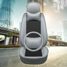 13pc Interior Leather Car Seat Cover Waterproof 5-Seats Truck SUV Set Protector