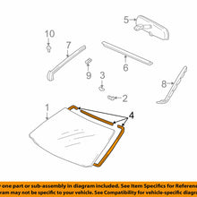Windshield Dam for TOYOTA C-HR CAMRY COROLLA PRIUS RAV4 MIRAI 5611730340 OEM NOS
