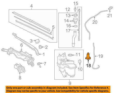 TOYOTA OEM 2018 Camry Wiper Washer-Windshield-Washer Pump 8533033070