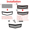 40''x13'' Black Aluminum Grille Net Hexagonal Mesh Grille Section For Car Bumper