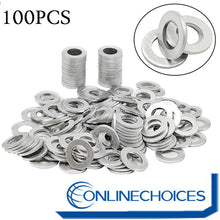 100 PC OIL DRAIN PLUG WASHER GASKETS(P/N 90430-12031) FITS FOR TOYOTA/LEXUS