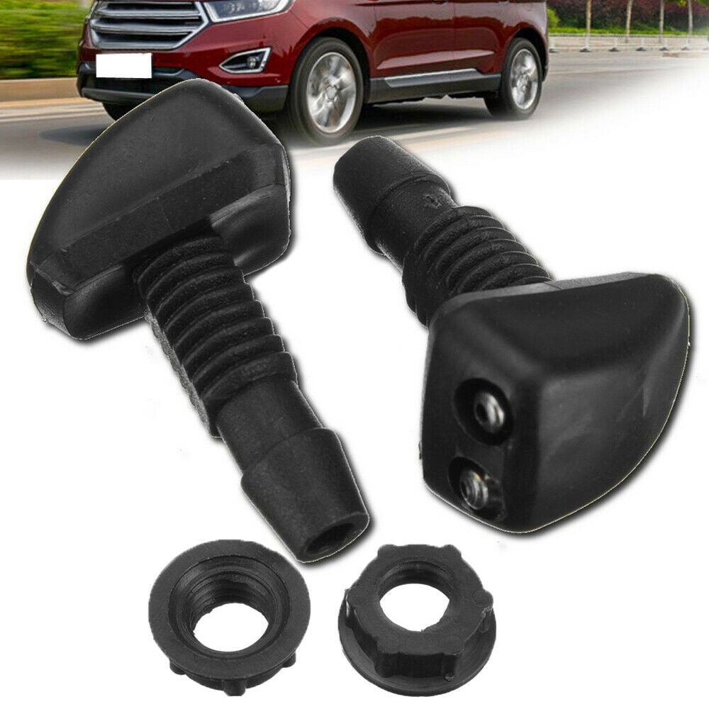 2x Car Windscreen Sprayer Washer Wiper Nozzle Water Jet Car Cleaning Accessories
