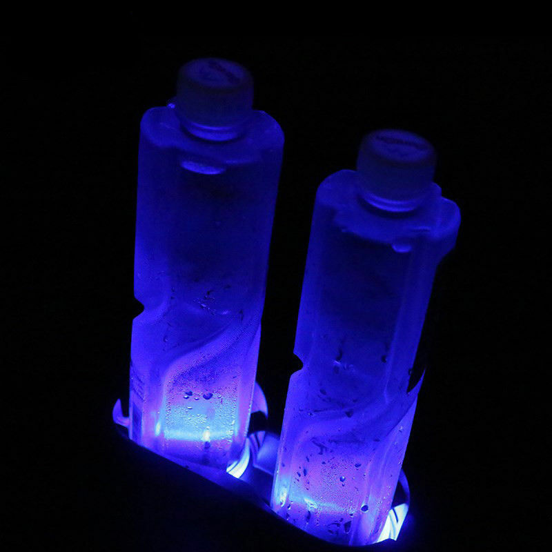 Car Cup Holder Mat Cup Pad Drinks Coaster Blue Car Accessories Solar LED Lights