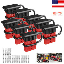8pcs Battery Quick Connect Disconnect Plug 50A 8AWG Winch Trailer Boat Connector