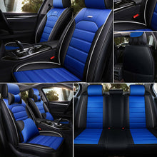5D Car Seat Covers PU Leather Front Rear Set Universal Car Accessories Interior