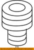 TOYOTA OEM 02-11 Camry Engine Parts-Oil Filter Adapter 9090404006