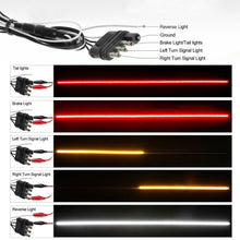 60" 3-Row 432 LED Truck Tailgate Light Bar Strip Reverse Brake Signal Tail Lamp