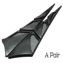 2Pc Universal Car Decor Air Flow Intake Scoop Bonnet Simulation Vent Cover Hood