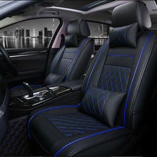 11Pcs Car Seat Cover Protector+Cushion Front & Rear Full Set PU Leather Interior
