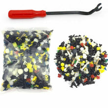 200pcs Auto Car Plastic Rivet Fasteners Push Pin Bumper Fender Panel Clips +Tool