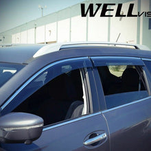 For 14-Up Nissan Rouge WellVisors CHROME TRIM Side Window Visors Rain Deflectors