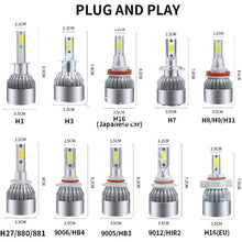 2X H11 LED Headlight Kit Low Beam Bulb Super Bright 6000K 30Days Free Return