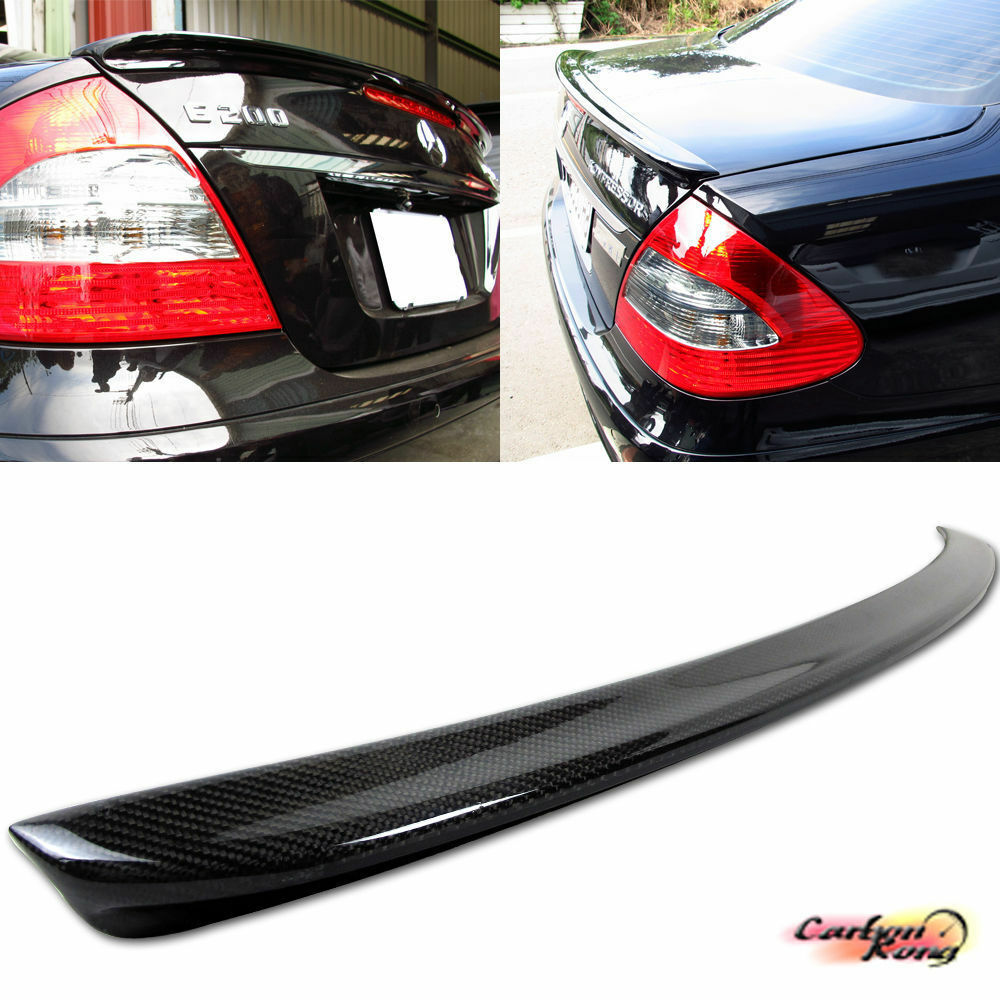 #LA For Mercedes BENZ W211 A TYPE TRUNK SPOILER E320 E350 CARBON