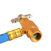 R-134 R134A AC Refrigerant Recharge Hose Can Tap + Gauge w/ Brass Fitting Tool