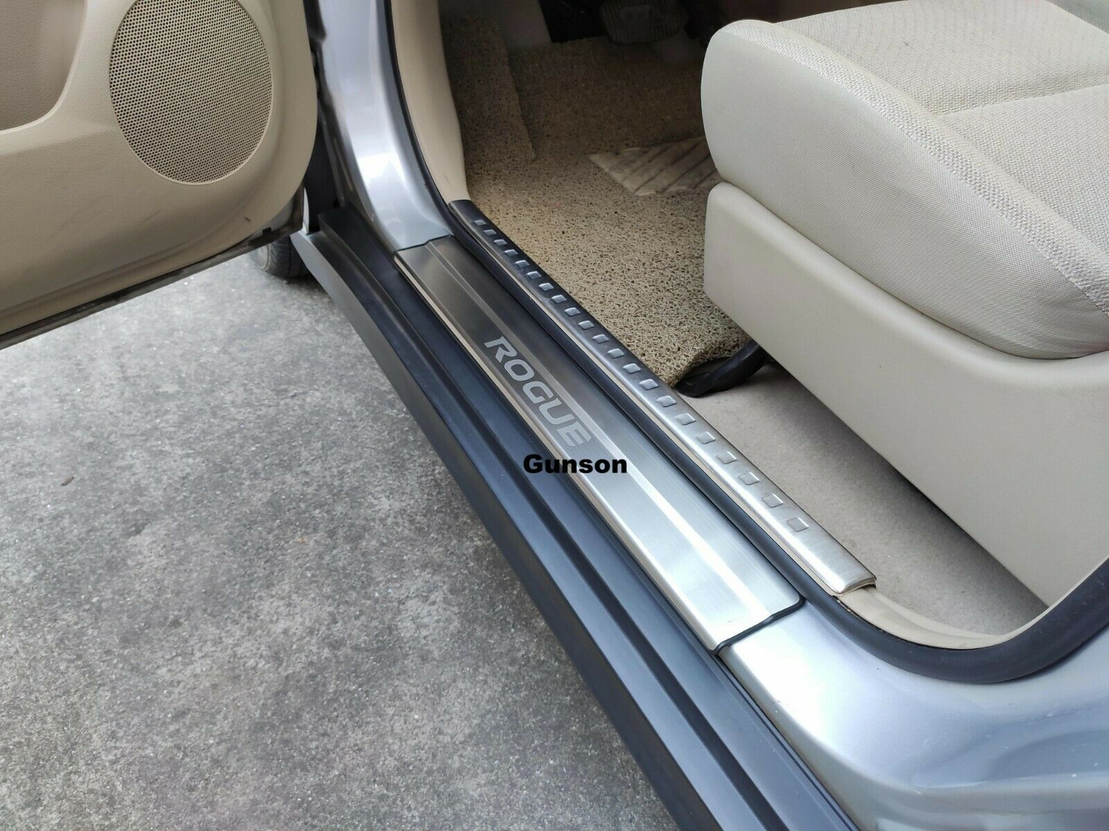 For Nissan Rogue Car Accessories Door Sill Stainless Steel Scuff Plate Protector