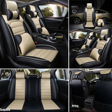 11Pcs Car Seat Cover Protector+Cushion Front & Rear Full Set PU Leather Interior
