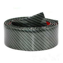 Car Door Sill Plate Threshold Matt Carbon Fiber Texture Vinyl Wrap Sticker Black