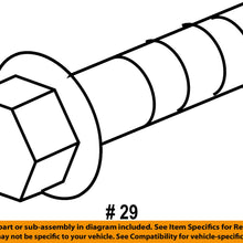 HONDA OEM 11-18 Odyssey Front Door-Lower Hinge Bolt 90102S3N003