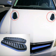 2x Car Decorative Air Flow Intake Scoop Turbo Bonnet Vent Cover Hood Fender