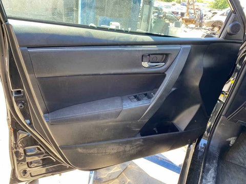 17-19 TOYOTA COROLLA DRIVER FRONT DOOR TRIM PANEL BLACK TRIM FB21 SIERRA AUTO