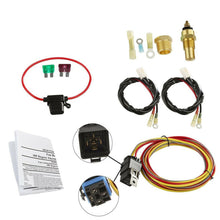 12V Car Dual Electric Cooling Fan Wiring Harness Thermostat Controlled Relay Kit