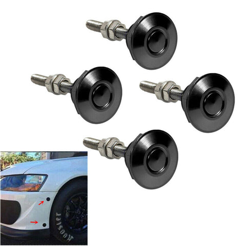 Mini CNC Quick Disconnect Latch Pin Fastener Push Button Clip Car Hood Bumper 4x