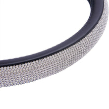 38cm Bling Rhinestone Diamond Auto Car Steering Wheel Cover Protector Skidproof