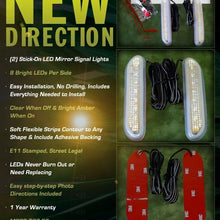 Add-On Amber LED Side View Mirror Bright Turnsignal Lights for Nissan 370Z