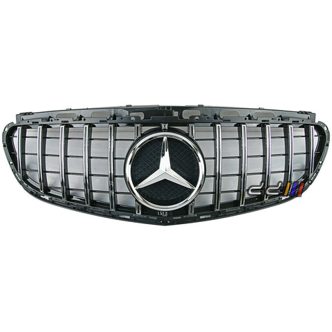 NEW! Front Chrome GT Grill Grille For Mercedes-Benz W212 E-Class 2013-2016