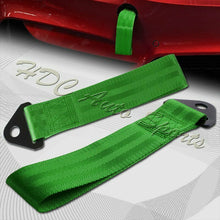 1 x Universal Green Heavy Duty Car Racing Towing Hook Strap Bumper Front & Rear