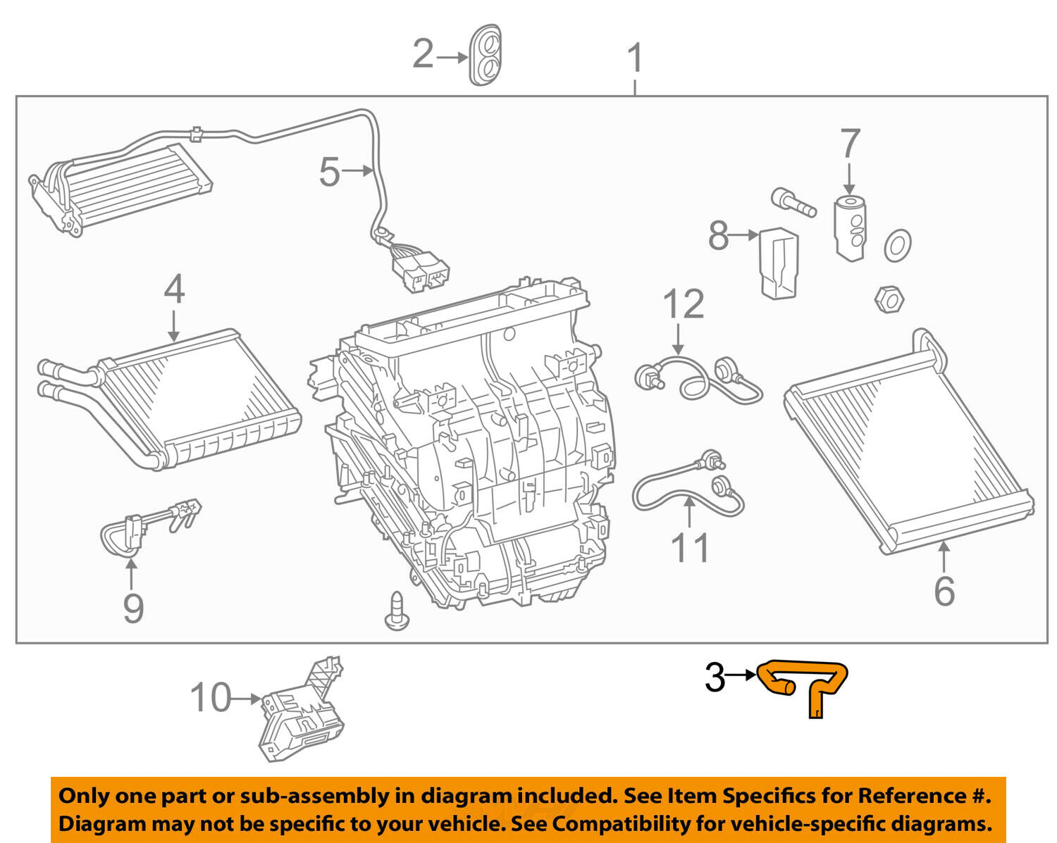 TOYOTA OEM 14-16 Corolla 1.8L-L4 A/C AC Evaporator Heater-Drain Hose 8853902270