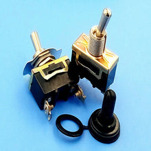Heavy Duty ON/OFF Small SPST Toggle Switch Miniature & Waterproof Cover 15A