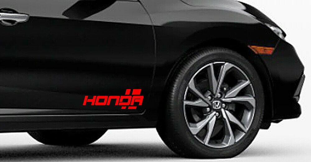 (X2)HONDA Decal Emblem HASH Marks Sports Mind Sticker Racing Stripe Performance