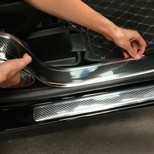 2020 Accessories Car Carbon Fiber Door Plate Cover Anti Scratch Sticker US