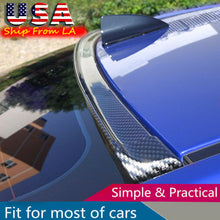 Universal Carbon Fiber Spoiler Wing Rear Sunroof Window Tail Lip Trim Sticker