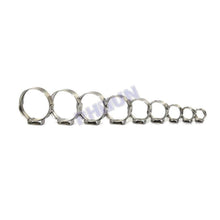 80x Stainless Steel Ear Plus Clamps Car Hydraulic Pipe Gas Line Fix Clips 9 Size