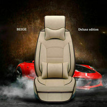 US 5-Sit Car Seat Covers 5-Seats PU Leather Surround Protector Cushions Full Set