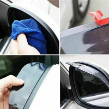 2x Universal Black Car Rear View Side Mirror Rain Boards Sun Visor Shade Shields