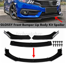 Front Bumper Lip Spoiler Lower Splitters Trim For Honda Civic Sedan 4DR 2016-18