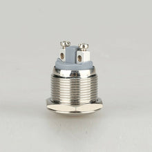 1x Waterproof Silver Car 19mm 12V Momentary On/Off Metal Push Button Switch New