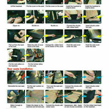 Fly5D 5-Sit Car Seat Cover Cushion PU Leather Front&Rear Full Surround 11pcs Set