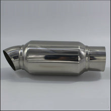 Chrome Stainless Steel Car Exhaust Sound Tuning Muffler Pipe 2'' to 2'' USA Ship
