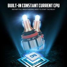 IRONWALLS H11 LED Headlight Bulbs Conversion Kit 2000W 300000LM 6000K Hi/Lo Beam